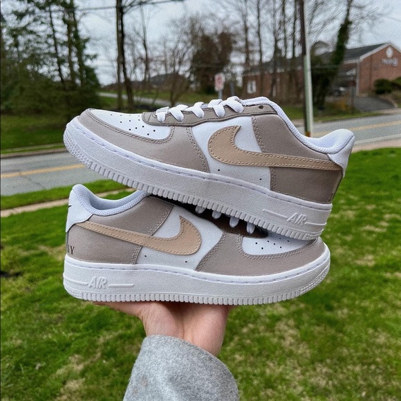 Custom Painted “Expresso” Nike Air Force 1s